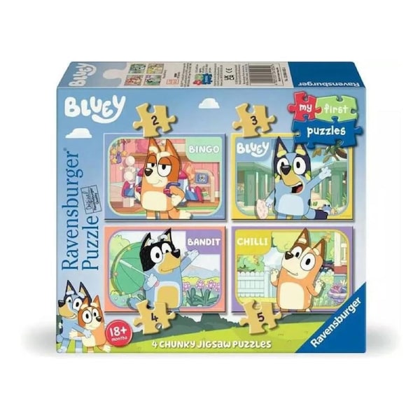 Ravensburger - Bluey My First 4 in a Box Puzzles 2/3/4/5 Pce