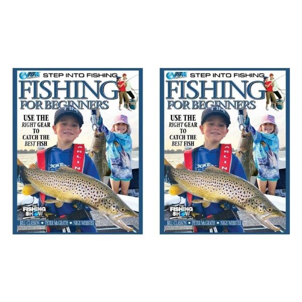 2PK AFN Fishing for Kids & Beginners Fishing Guide Flexi Book 68-Pages 28x21.5cm