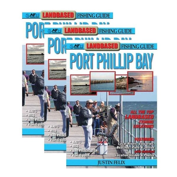 3PK AFN Landbased Guide to Port Phillip Fishing Guide Book 64-Pages 21x15cm