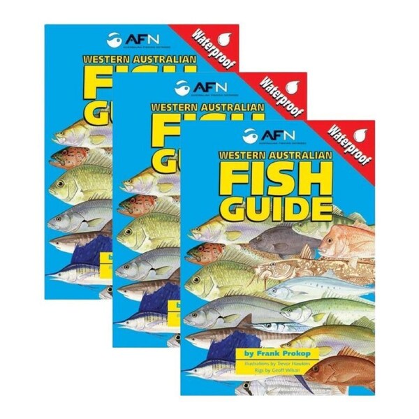 3PK AFN WA Waterproof Salt/Freshwater Fish Guide 16-Pages 14.8x10.3cm Paperback