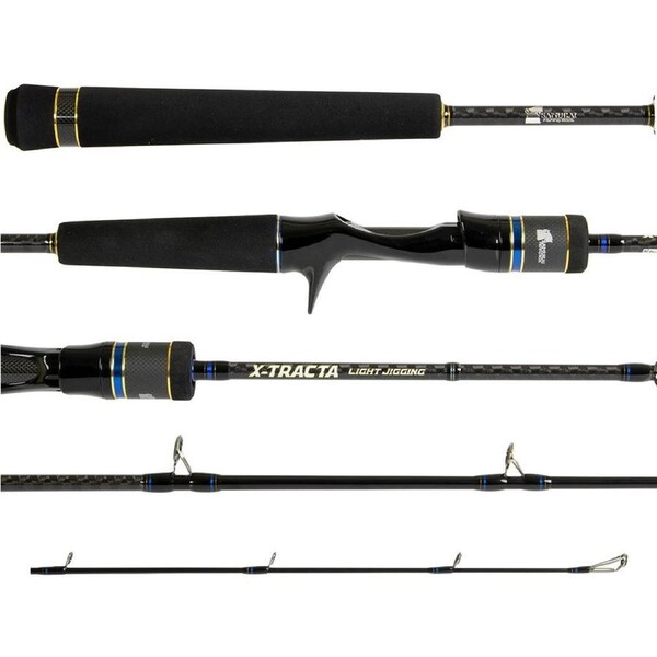 Samurai X-Tracta Light Jig Carbon Fishing Rod Over Head Medium Fast 6ft 1pc 20g