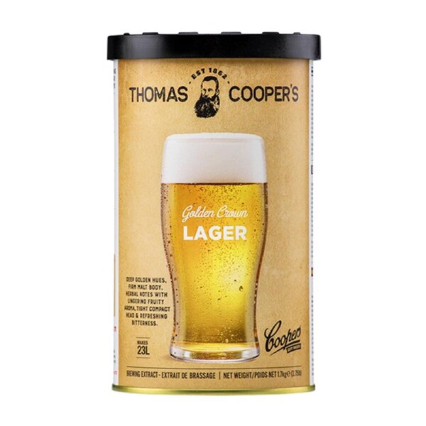 TC Golden Crown Lager Homebrew Beer Brewing Extract