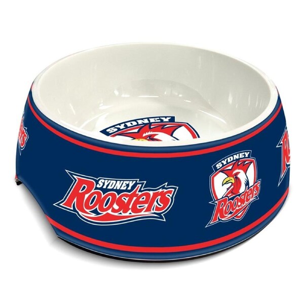 Sydney Roosters NRL Team Design 710ml Melamine Dog Bowl