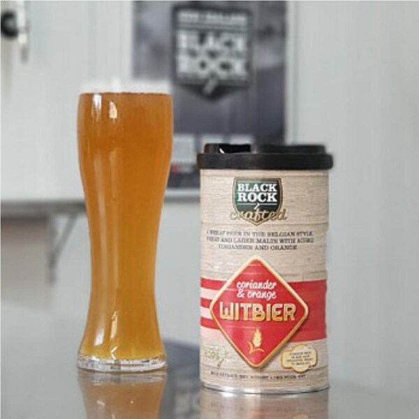 Black Rock Crafted Coriander Orange Witbier Homebrew Beer Extract Tin DIY Kit