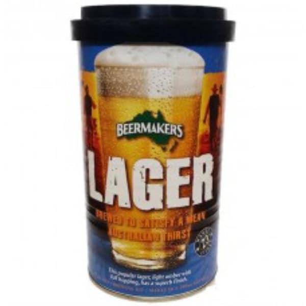Beermakers Lager Beerkit 1.7kg Homebrew Beer Extract Tin