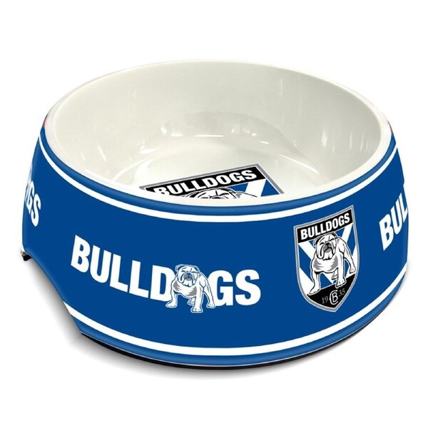 Canterbury Bulldogs NRL Team Design 710ml Melamine Dog Bowl