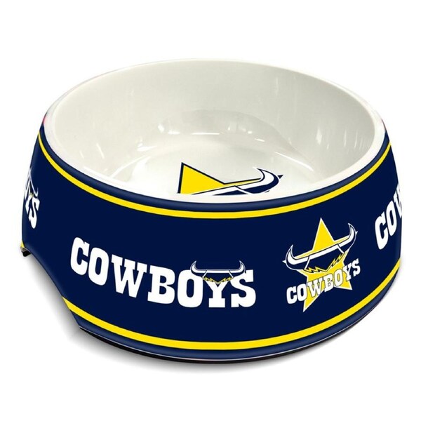 North Queensland QLD Cowboys NRL Team Design 710ml Melamine Dog Bowl