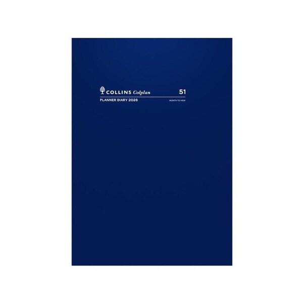 2026 Diary Collins Colplan A4 Month to View Navy 51.C59-26