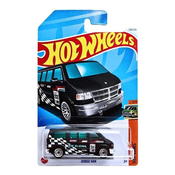 Hot Wheels Diecast Car 1:64 Scale - Dodge Van, Toy Car Model HTB95