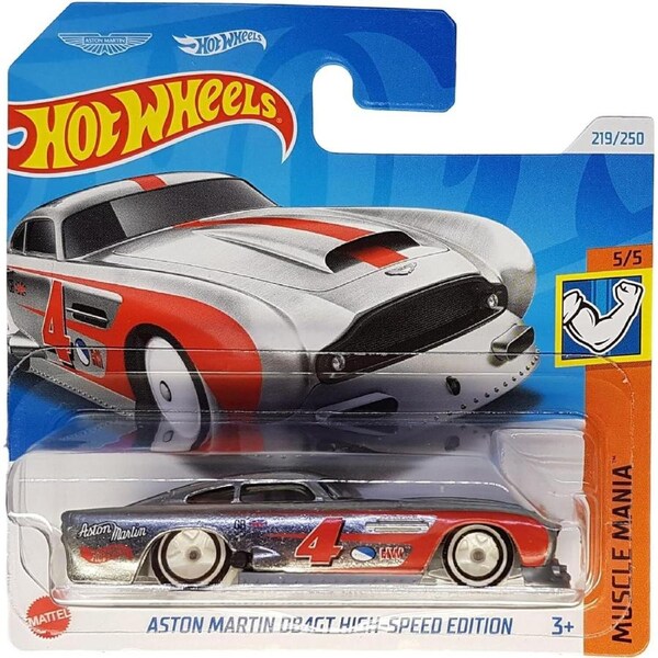 Hot Wheels Diecast Car 1:64 Scale - Aston Martin DB4GT High-Speed Edition, Toy Car Model HRY86