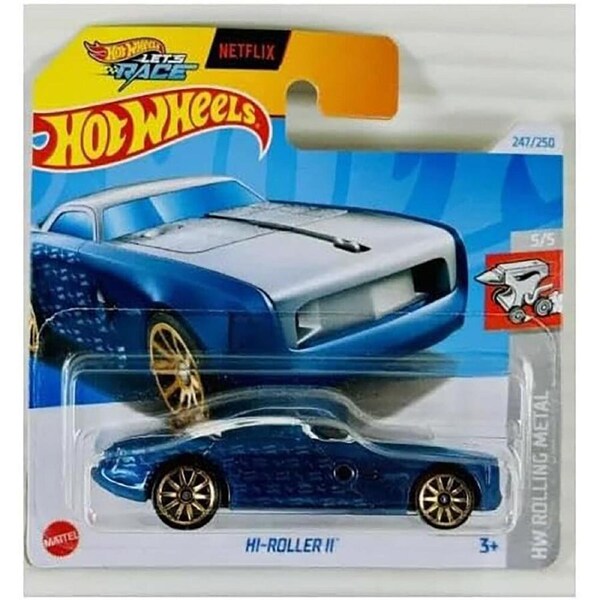 Hot Wheels Diecast Car 1:64 Scale - Hi-Roller II, Toy Car Model HRY94