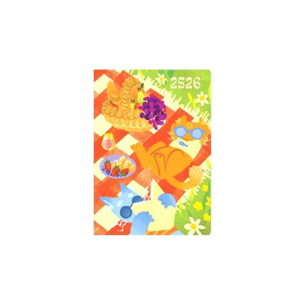 2025-2026 Financial Year Diary Collins Cat A5 Week to View Picnic E-CA153M.PC