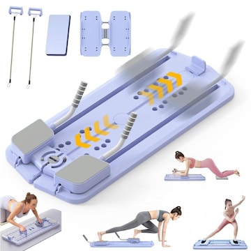 Advwin Pilates Reformer Machine,Multifunctional Abdominal Board,Pilates Board with Elbow Support-Kneeling Pad-Elastic Rope,Ab Exercise Board Home Fitness Equipment for Core Workout | Woolworths