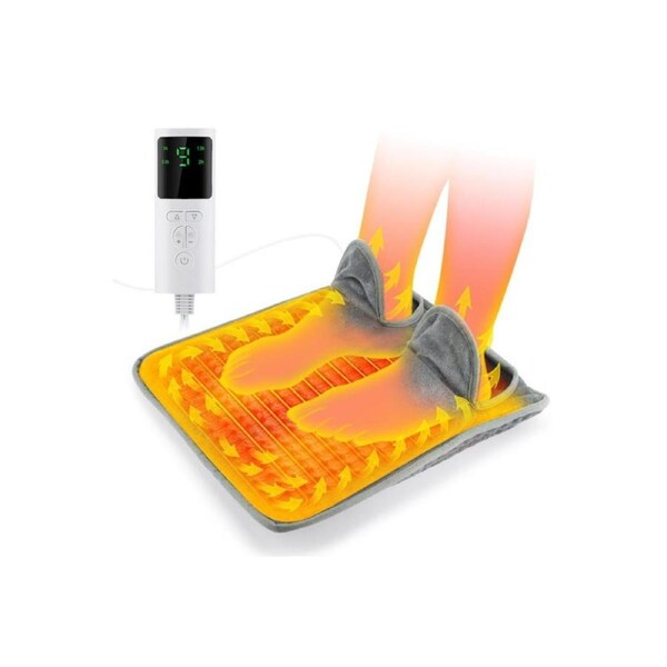 Electric Heating Pads Foot Warmer Heated Cover Feet Hands Legs Back Warmer Body, 9 Heat Levels and 4 Timers, Home School Office Outdoor Winter