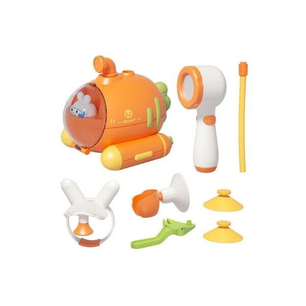 Shower Heads for Little Boys and Girls, Bathtub Spray Heads with Suction Cups and Bath Toys