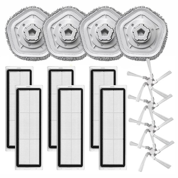 For Bot W10 Vacuum Cleaner Accessories, Side Brush, HEPA Filter, Mop Cloth Spare Parts