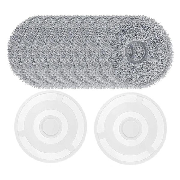 For M30 PRO / C107 Robot Vacuum Cleaner Accessories Mop Cloth Holder+Mop Cloth Replacement Washable Mop Pad