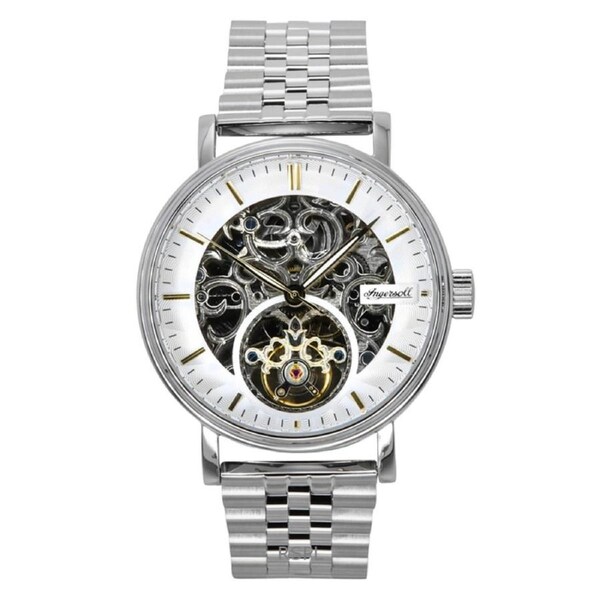 Ingersoll The Charles Stainless Steel Silver Skeleton Dial 22 Jewels Automatic I05803B Men's Watch