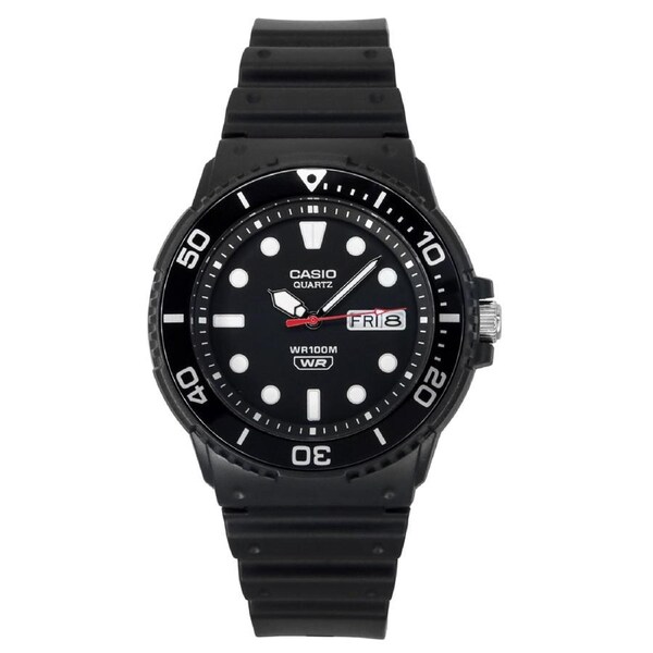 Casio Standard Analog Resin Strap Black Dial Quartz MRW-230H-1E1V 100M Men's Watch