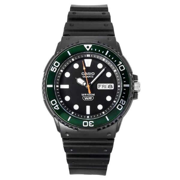 Casio Standard Analog Resin Strap Black Dial Quartz MRW-230H-1E3V 100M Men's Watch