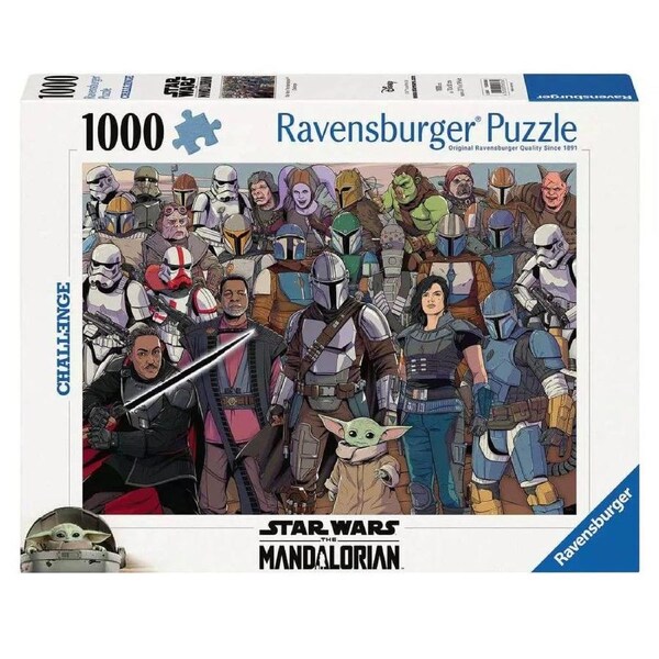 Ravensburger Star Wars The Mandalorian Challenge Baby Yoda 1000 Piece Jigsaw Puzzle