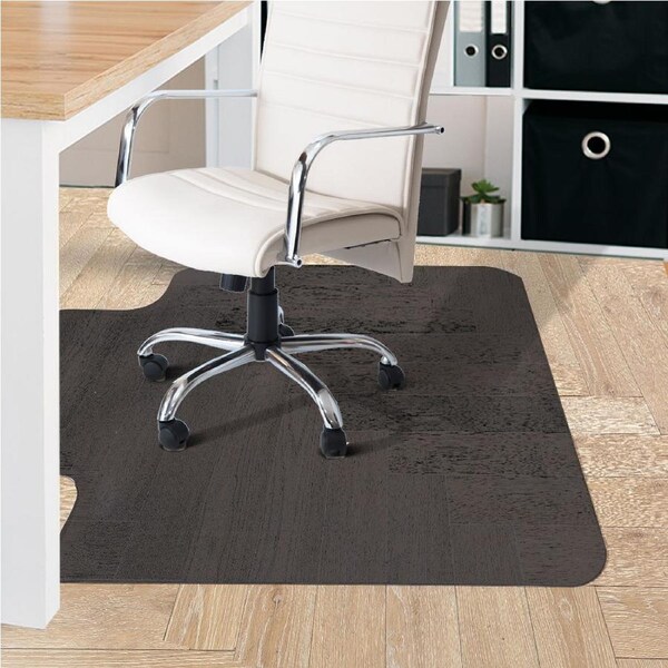 Marlow Chair Mat Protector for Timber Floors with Extension 135x114cm - Black
