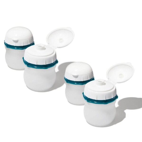 OXO Good Grips Prep & Go Silicone Squeeze Bottles 4 Piece