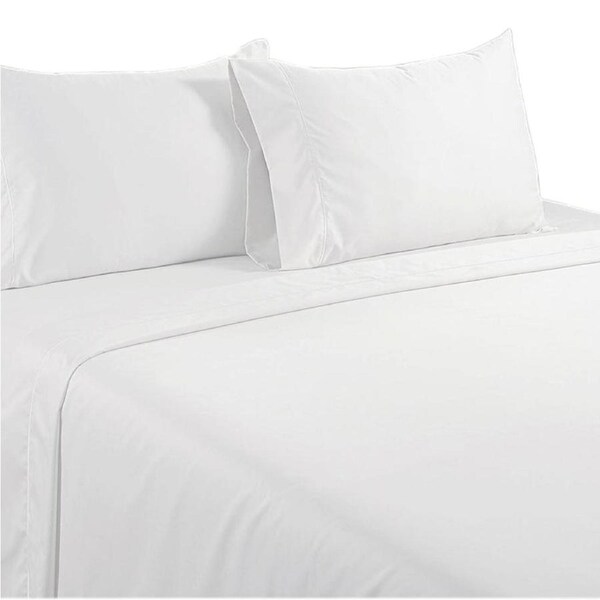 500TC 100% Cotton White Queen Sheet Set – Soft, Breathable & Durable