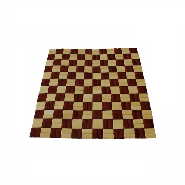 Choice Set of 4 Natural Bamboo Chair Seat Cushions – 38x38cm Square