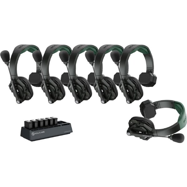 Hollyland Solidcom SE Pro 1.9GHz Wireless Intercom Kit with 6 Headsets
