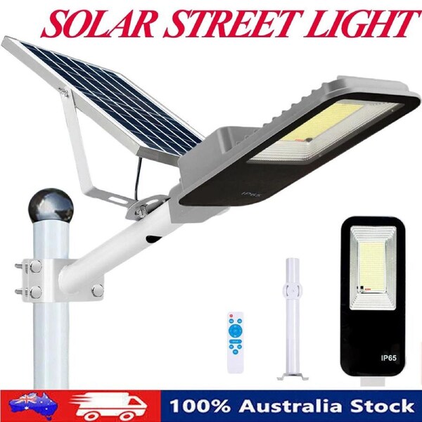 Solar LED Street Flood Light Waterproof Outdoor Garden Yard Street Lamp Remote