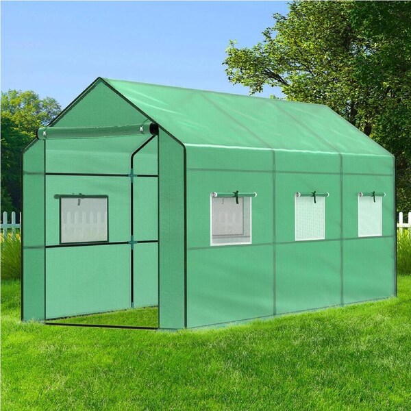 ALFORDSON Greenhouse Walk in Green House PE Cover 3.5x2x2M