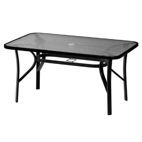 ALFORDSON Outdoor Dining Table 120CM X 70CM Black
