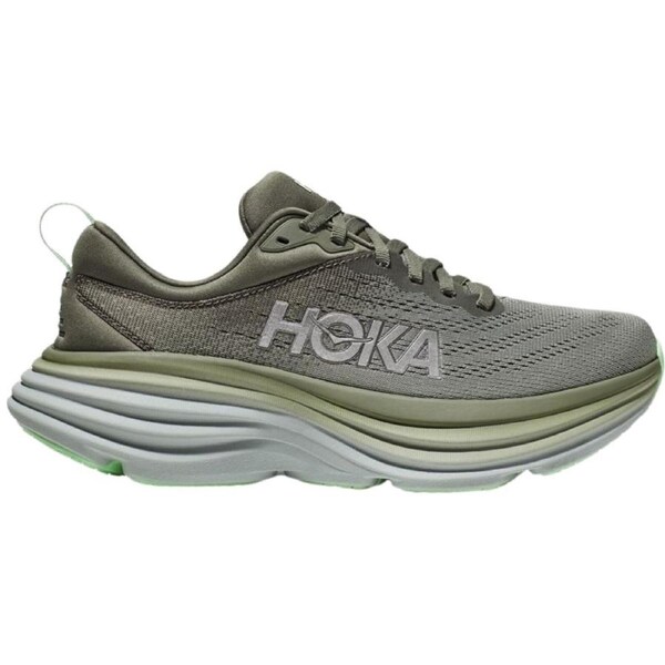 Hoka Bondi 8 Men’s Running Shoes in Olive Haze / Mercury (2023) - US 11.5