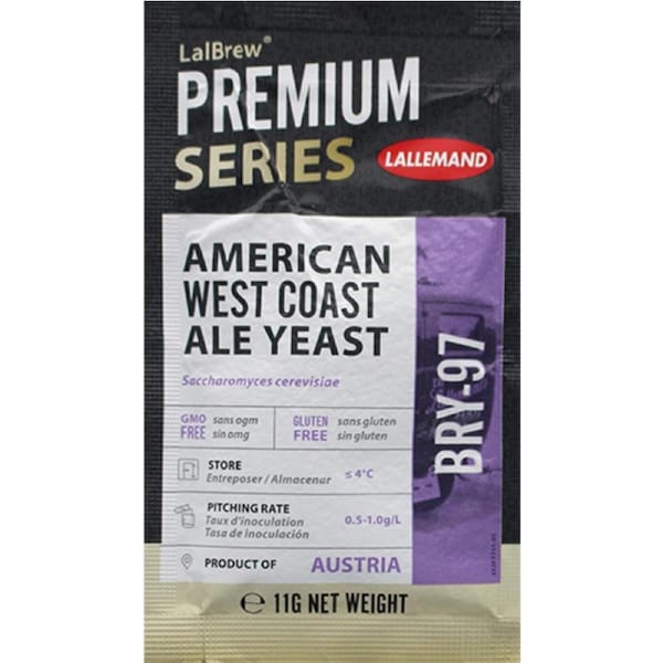 Lalemand LalBrew Lallemand BRY-97 American West Coast Homerewing Beer Brewing Yeast 11g