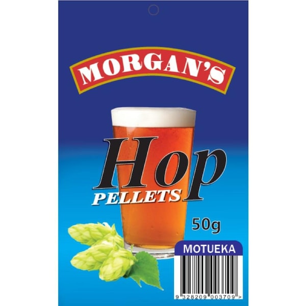 Morgan's Hop Pellets Moteuka Homebrewing Beer Brewing 50g Pack