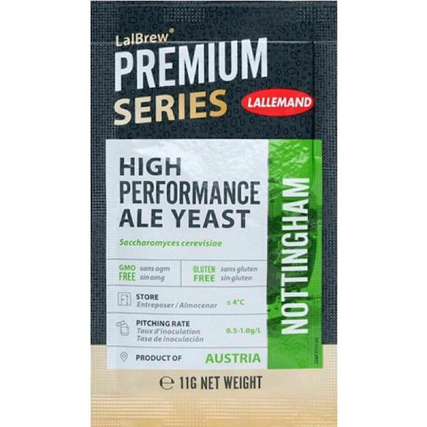 Lalemand LalBrew Nottingham Neutral Ale Homerewing Beer Brewing Yeast 11g