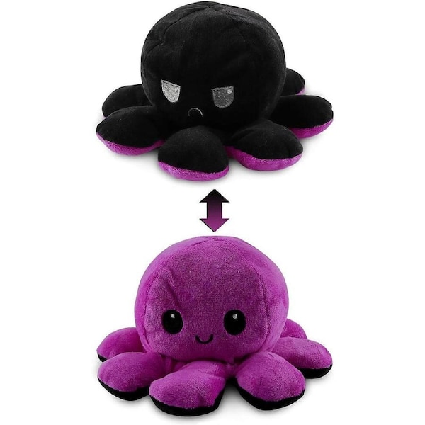 Reversible Octopus Plush Toy, Octopus Plush Toy, Double Sided Octopus Plush Toy, Cute Reversible Octopus Plush Toys, Mood Octopus Plush Toy,2024 Ping