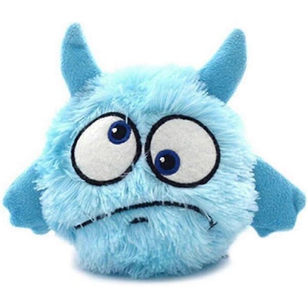 Interactive Dog Toy, Squeaky Plush Ball for Small and Medium Puppies