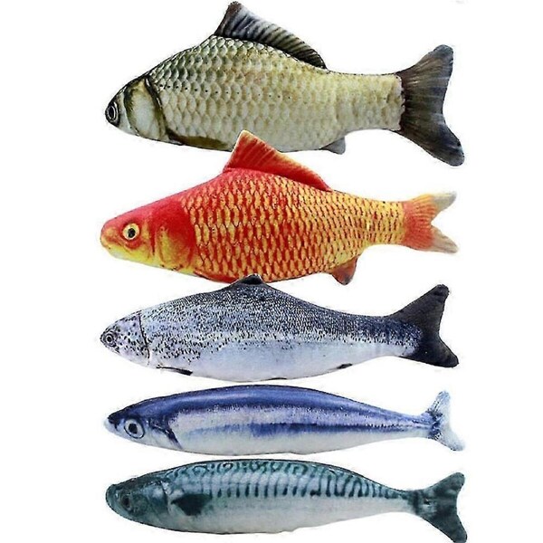 5PCS Catnip Fish Toys for 20Cm Toys Fish Pillow Catnip Toys