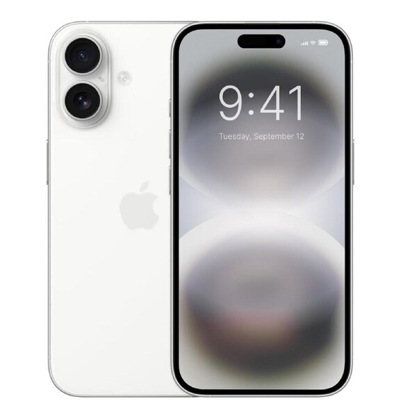 Apple iPhone 16 - 128GB - White - Refurbished (Premium Condition)