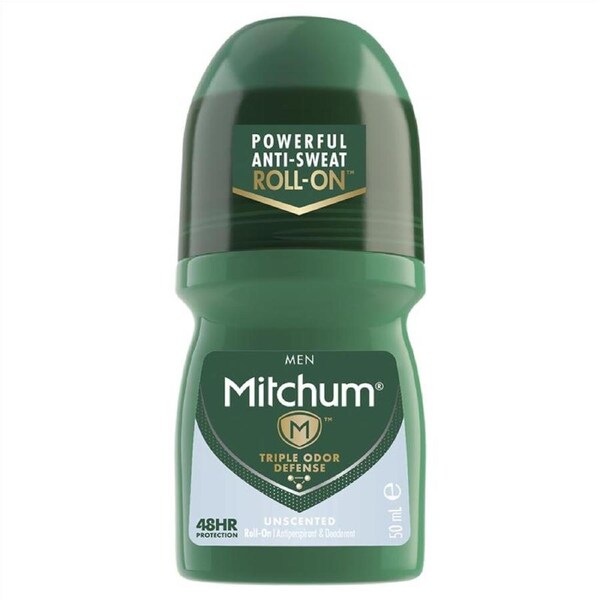 Mitchum for Men Anti-Perspirant Deodorant Unscented Roll On 50ml