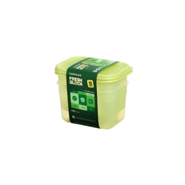 Locknlock LocknLock Fresh Block 2 Piece Set 640ml