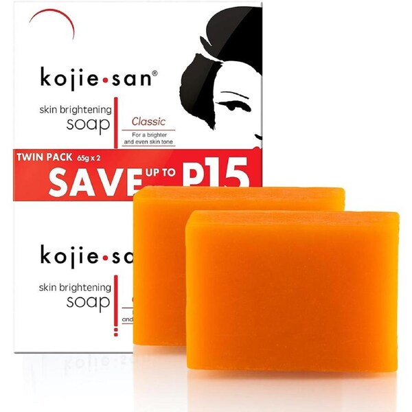 2x65g Kojie San Authenticator Tag Skin Lightening Kojic Acid Soap Skin Brightening