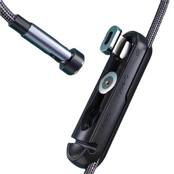 Catzon 6 Pcs Magnetic Plug Storage Holder Flexible Silicone for Type-c Micro IP