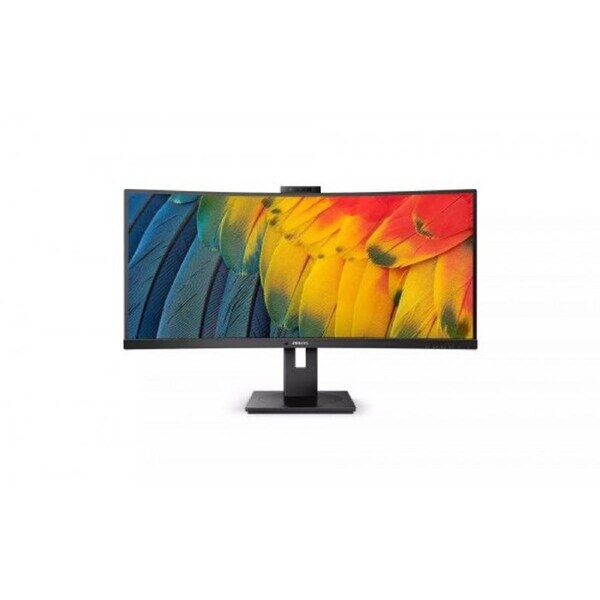 Philips 34B1U5600CH 34" 21:9, Ultrawide QHD 3440x1440 VA Business Curved Monitor, HDMI,DP,100W USB-C/PD,Docking, RJ45,USBHub, 5MP Webcam, 4YR War