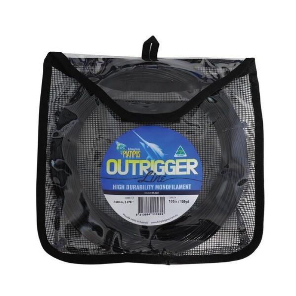 Playtypus Outrigger Black 400lb Monofilament Fishing Line #100m