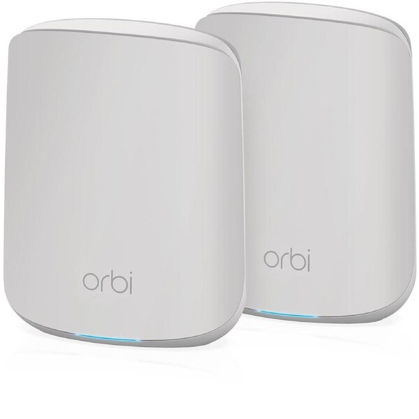 NETGEAR Orbi AX1800 Dual Band Mesh WiFi 6 System Router Satellite 2 PacK RBK352