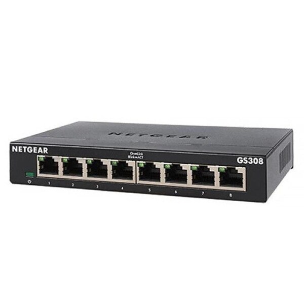 NETGEAR SOHO 8-Port Gigabit Ethernet Unmanaged Essentials Switch GS308-300AUS