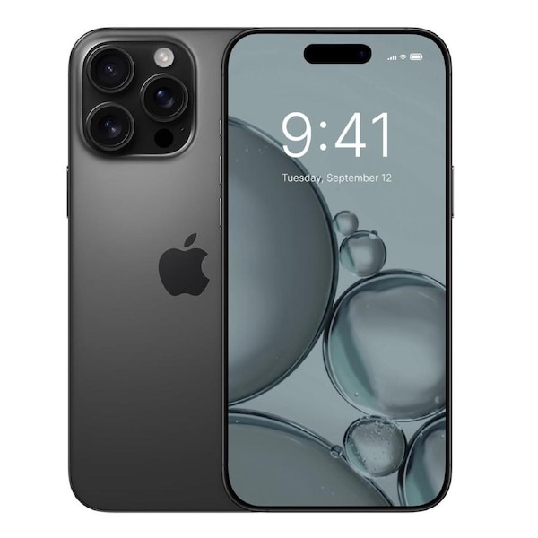 Apple iPhone 16 Pro - 512GB - Black Titanium - Refurbished (Premium Condition)